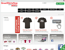 Tablet Screenshot of greatshirtsnow.com